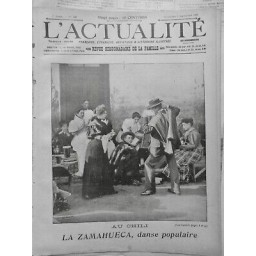 1906 CHILI ZAMAHUECA DANSE POPULAIRE