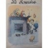 1904 NOEL LE SOURIRE ENFANTS SOULIERS CHEMINEE ATTEND PERE NOEL DESSIN POULBOT