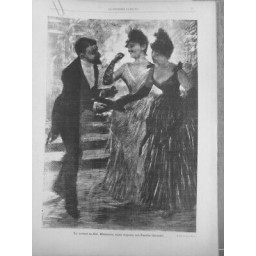 1888 BAL BELES FEMMES PASTILLES GERAUDEL RAFRAICHIR HALEINE DESSIN JOAN BERG