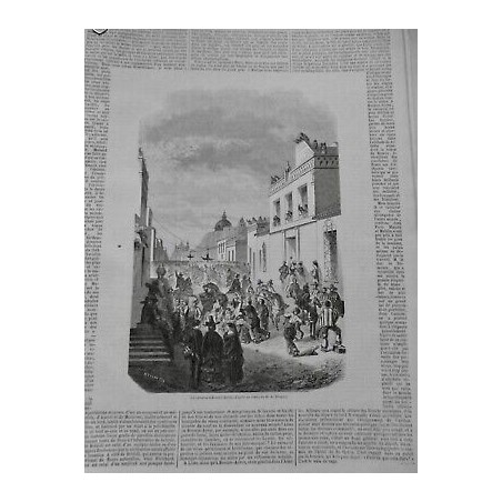 1847 I ARGENTINE CARNAVAL BUENOS AIRES DESSIN A.BORGET