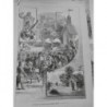 1883 MI ARGENTINE FETE SAINT CLOUD BUENOS AIRES DESSIN M.FARIA