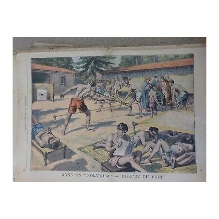 1907 SOLARIUM BAIN CURE LUMINOTHERAPIE ALLEMAGNE AUTRICHE TOURISTES TIR ARC