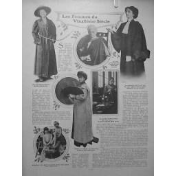 1908 FEMME FEMINISME AVOCATES FEMMES VINGTIEME SIECLE