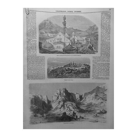 1849 I SOMMET MONT SINAI ASPECT INTERIEUR COUVENT SAINTE CATHERINE