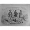 1867 COSTUMES TROUPES INDIGENES BENGALE ARMEE ANGLO-INDOU