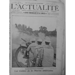 1905 CADETS MARINE AMERICAINE CANON 2 JOURNAUX