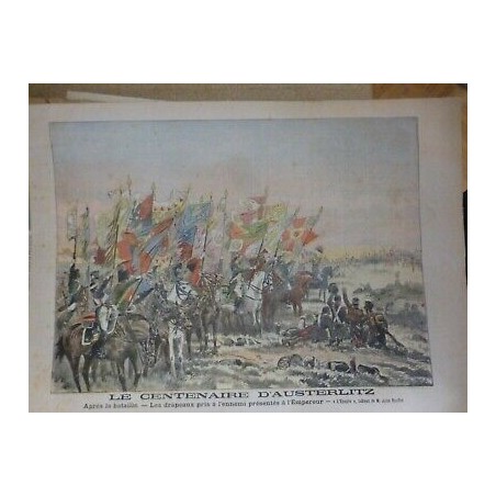 1905 NAPOLEON BONAPARTE CENTENAIRE AUSTERLITZ EPOPEE TABLEAU JULES RUFFET