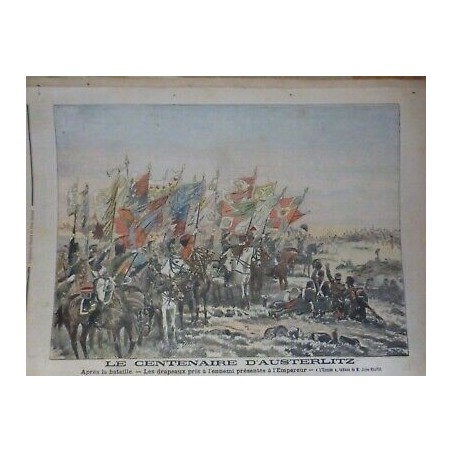 1905 NAPOLEON BONAPARTE CENTENAIRE AUSTERLITZ EPOPEE TABLEAU JULES ROUFFET 2EME