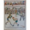 1912 LR BOXE BOXER AFRO AMERICAIN RING ABITRE INSULTE