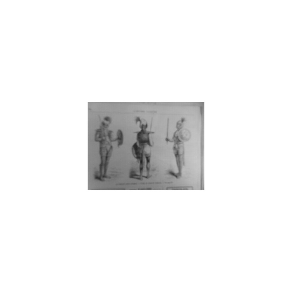 1885 COSTUMES ARMEE TYPES SOLDATS INDOUS CONFLIT ANGLO-BIRMAN