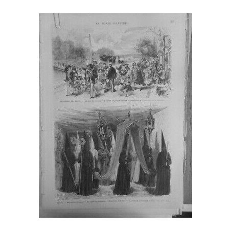 1874 EXPOSITION PARIS RETROSPECTIVE HISTOIRE COSTUMES PENITENTS LIMOGES