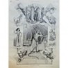 1891 I CIRQUE HIVER CHIENS SAVANTS DANSEUSE SERPENT