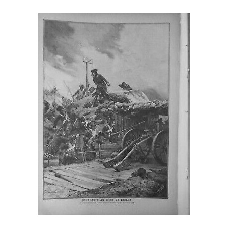 1902 NAPOLEON BONAPARTE SIEGE TOULON TABLEAU LE DRU