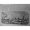 1872 BATEAU NAVIRE GUERRE ANGLO AMERICAIN ALABAMA KEARSCAGE CHERBOURG