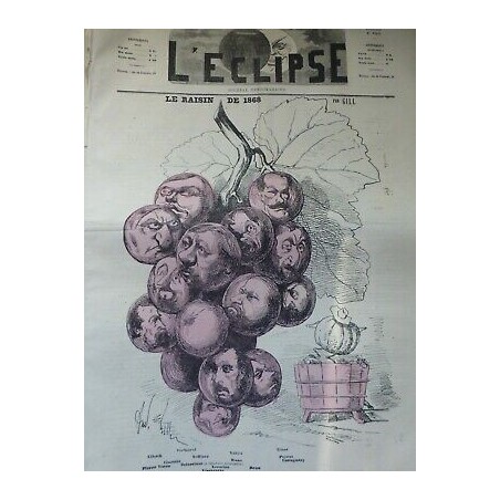 1868 ECLIPSE RAISIN DESSIN GILL