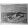 1881 BATEAU CHALOUPES PECHEURS CATASTROPHE SABLES D OLONNE