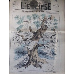 1870 ECLIPSE MARRONNIER 8 MAI DESSIN GILL