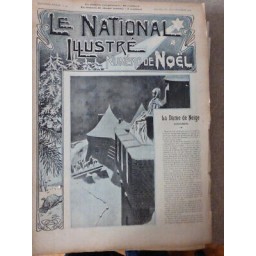 1903 NOEL DAME NEIGE LEGENDE YSABEL ASSISE HAUTE TOUR CHATEAU ATTENDAIT EPOUX