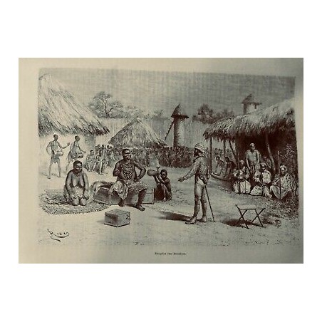 1886 TDM VOYAGE LACS AFRIQUE EQUATORIALE RECEPTION KETIMKURU