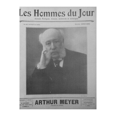 1916 PERSONNALITES ARTHUR MEYER PATRON PRESSE ECRIVAIN