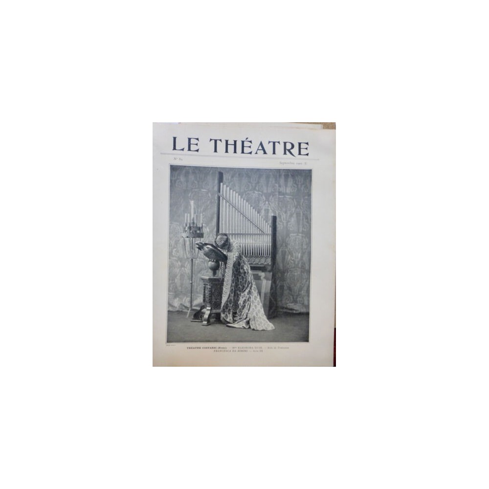 1902 THEATRE ELEONORA DUSE GUSTAVO SALVINI MLLE COULON ROI D YS LENDER GIGOLETTE