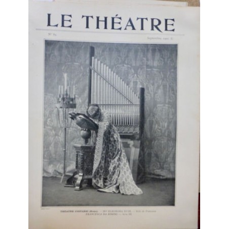 1902 THEATRE ELEONORA DUSE GUSTAVO SALVINI MLLE COULON ROI D YS LENDER GIGOLETTE