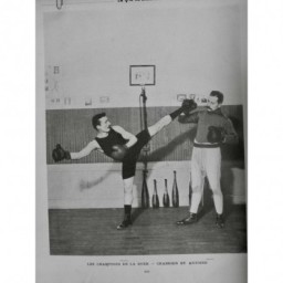 1903 VAGA BOXE CHAMPION BOXEUR CHABRIER ANTOINE ENTRAINEMENT