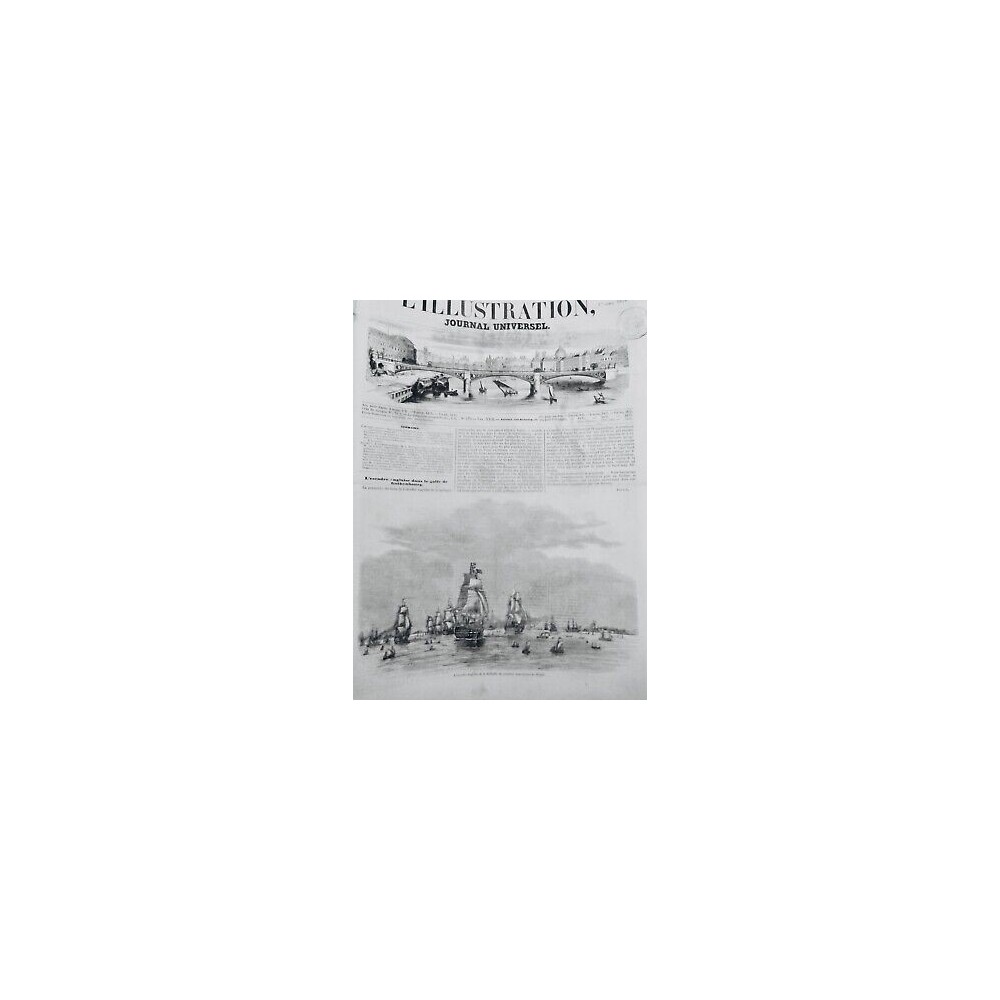 1854 ESCADRE ANGLAISE BALTIQUE CROISIERE BAIE WINGO