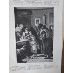 1884 IE VALET SAINT NICOLAS AIDE FAMILLE PAUVRE M.B.VWOLTZE