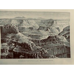 1886 TDM VOYAGE UTHA ARIZONA VUE GRANDS CANYONS MONT SAN FRANCISCO