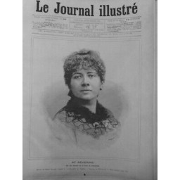 1890 SEVERINE AUTEUR PADLEWSKI ECRIVAIN DESSIN MEYER GRAVURE MEAULLE