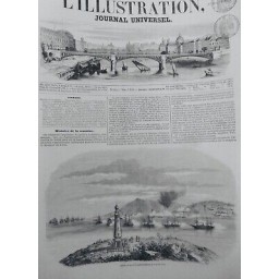 1854 I ODESSA UKRAINE MER NOIR BOMBARDEMENT PORT