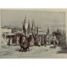 1888 TDM VOYAGE TUNISIE CORTEGE FETE SIDI REISS MEDJEZ EL BAB DESSIN E.GIRARDET