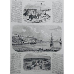 1854 I ODESSA UKRAINE MER NOIR POSTE HONGROIS DANUBE TRANSPORT MOLDAVES BOEUFS