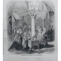 1854 I CONSTANTINOPLE ECRIVAIN PUBLIC BAZAR