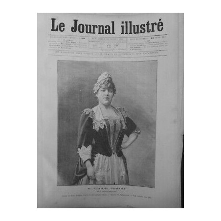 1890 JEANNE SAMARY COMEDIE FRANCAISE DESSIN MEYER GRAVURE NAVELLIER