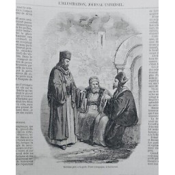 1854 I BUCHAREST RABBINS JUIFS SYNAGOGUE