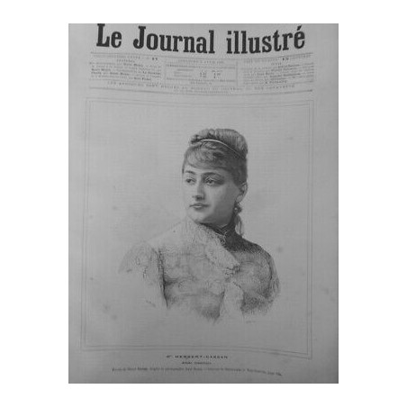 1890 HERBERT CASSAN ARTISTE DRAMATIQUE DESSIN MEYER GRAVURE NAVELLIER