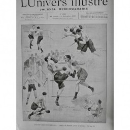 1899 UI BOXE MATCH CHARLEMONT DRISCOLL RING GARDE REPOS FINALE