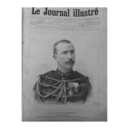 1890 CAPITAINE BINGER EXPLORATEUR NIGER DESSIN MEYER GRAVURE NAVELLIER