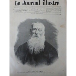 1890 ALPHONSE KARR ROMANCIER JOURNALISTE DESSIN MEYER GRAVURE NAVELLIER