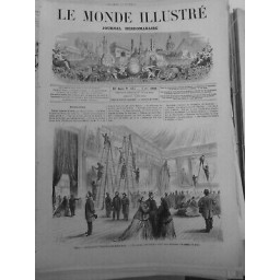 1866 MI PARIS EXPOSITION BEAUX ARTS ARTISTES TABLEAUX ECHELLES