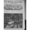 1873 PERSE IRAN FETES HONNEUR SCHAH JARDIN ELYSEE