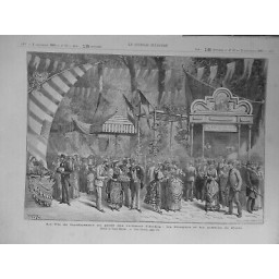 1883 ISCHIA FETE BIENFAISANCE PROFIT VICTIMES DESSIN HENRI MEYER