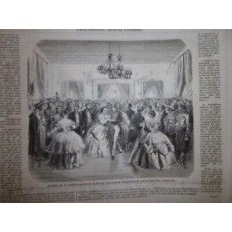 1857 BAL DONNE GOUVERNEUR FAIDHERBE SENEGAL INAUGURATION PONT DAINT LOUIS