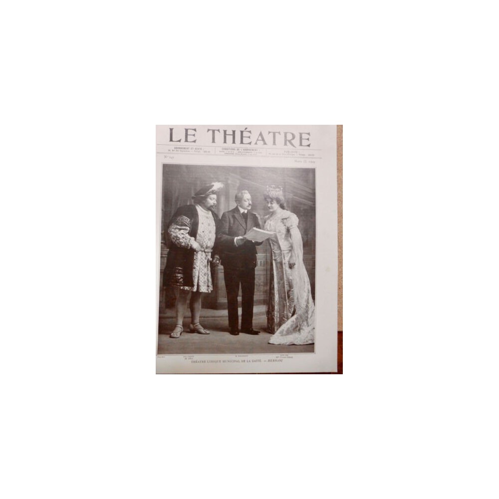 1909 THEATRE AFFRET DUBEL GRESSE STAATS ZAMBELLI LUTZI LION HERLEROY GUNSBOURG