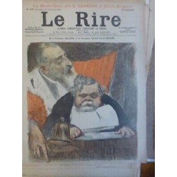 1899 JUSTICE HUMOUR PRESIDENT FALLIERES PROCUREUR GENERAL OCTAVE BERNARD