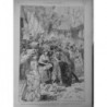 1883 ISCHIA FETE POPULAIRE TUILLERIES PROFIT VICTIMES DESSIN M.HANNEN