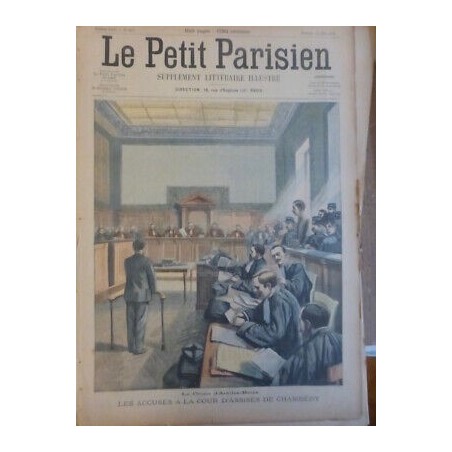 1904 JUSTICE CRIME AIX- LES-BAINS ACCUSES COUR ASSISES CHAMBERY