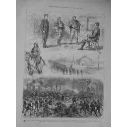 1876 UI SERBIE BELGRADE BATAILLE ALEXINATZ ENGAGEMENT RIVE GAUCHE MORAVA